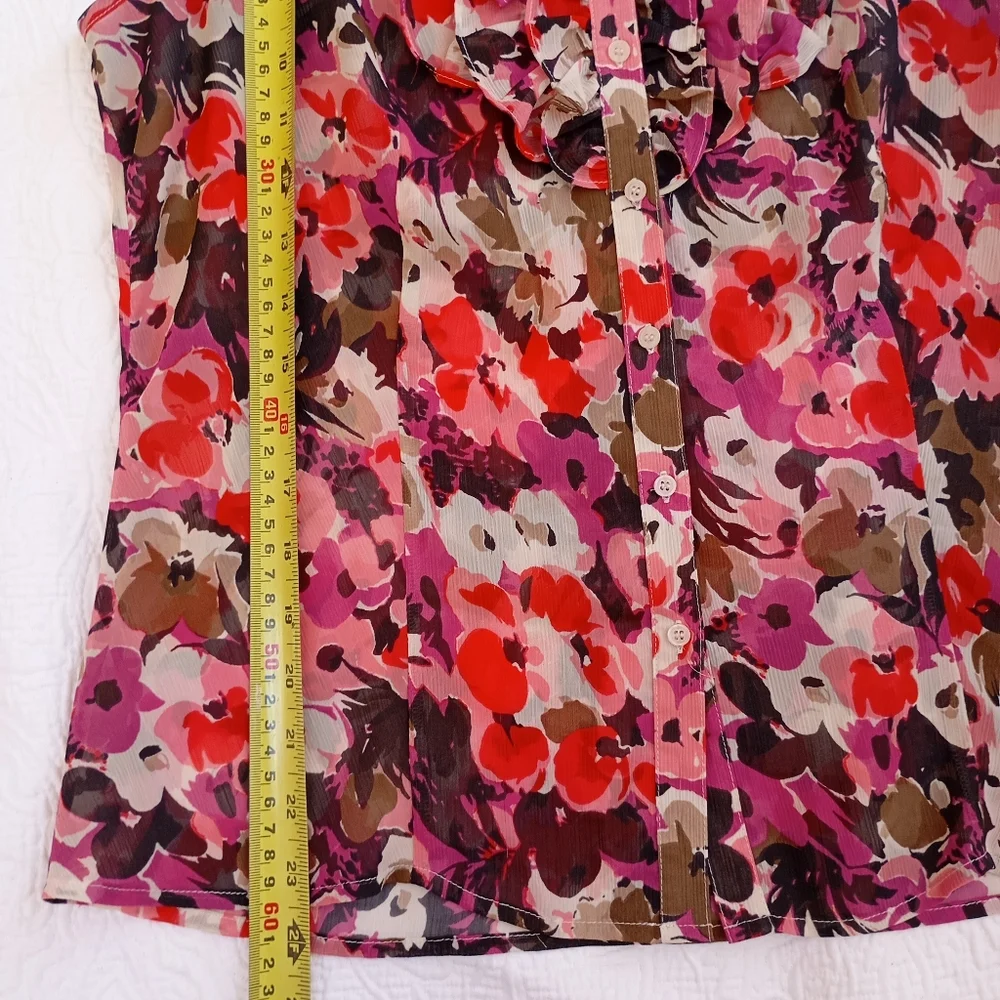 THE LIMITED ELEGANT PRINTED BLOUSE SIZE M - Picture 6 of 8
